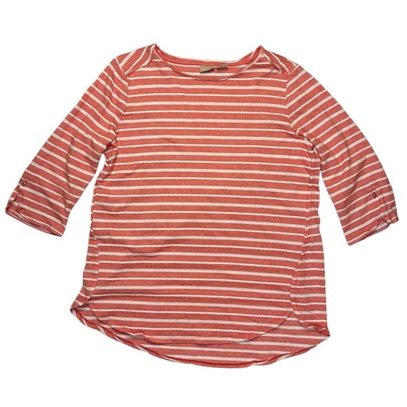 Chico's Tops - Chico’s Zenergy Stripe Shirt, Size Large, Cotton Blend, Excellent Used Condition